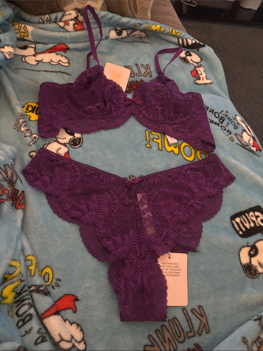 Purple Lace Bra & Panty Set - Savage X Fenty